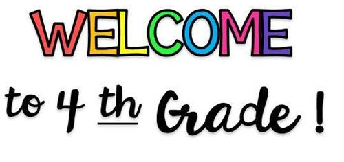 Welcome to 4th Grade! 